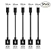 Price comparison product image AOSOK Micro USB Cable, 5Pack 1ft(30cm) Premium Short Nylon Braided High Speed [Fast Charger] Android Charger Cables for Galaxy S7/S6/S5,Note 5/4/3,HTC,LG,Nexus Sony and more (5Pack Black)
