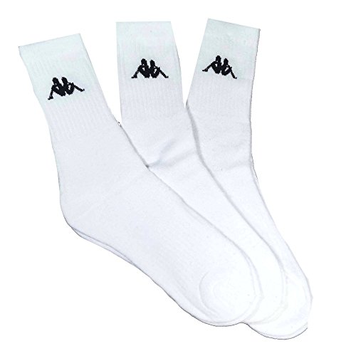 Preisvergleich Produktbild 3 Paar Kappa Tennissocken in Weiß, Größe 43-46