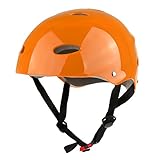 Material: ABS + EVA FLAMEER Casco De Seguridad Ajustable Profesional De Los Deportes De Agua para Wakeboard Kayak Canoa Boat Drifting Surfing Ski Rescue Skateboard Scooter - L