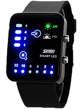 ufengke® mode rechteck zifferblatt binäre led wasserdicht handgelenk armbanduhren,einzigartige nachtlicht sport...