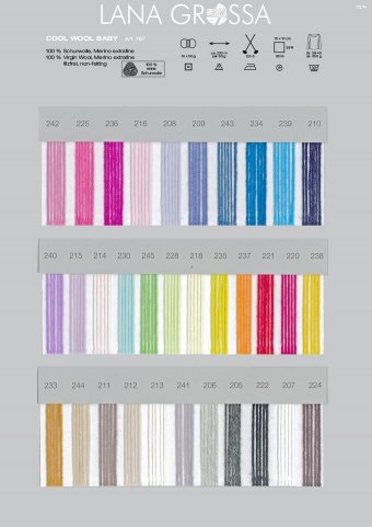 Lana Grossa Cool Wool Baby 242 rosebloom 50g Wolle - 2