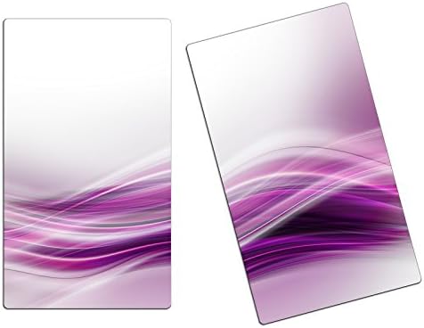 Hob Cover Chopping Board Splash Guard HA35928957 Purple Stripe Set 2 Panels (2 x 30x52 cm)