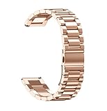 Uhrenarmbänder Universal-Schlaufe Edelstahl Link Uhrenarmbänder Bänder Faltschliesse SOMESUN Ersatz Uhrenarmbänder (18MM, Rosegold)