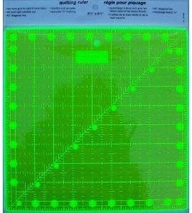 Non- Slip Patchwork & Quilting Ruler 9.5" x 9.5" Same As Omnigrid