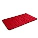 Produktbild elevin (TM) Fashion flauschig Teppiche Memory Foam Matte saugfähig rutschfestem Bereich Teppich Home Kitchen Esstisch Living Wohnzimmer Home Schlafzimmer Teppich Fußmatte, rot, 50 x 80cm/19.68x31.49inch
