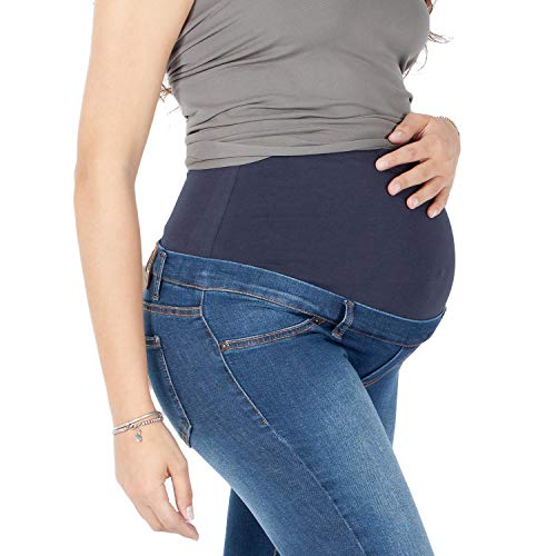 MAMAJEANS Milano - Skinny Fit Umstandsjeans, Grundlegende Jeggings Einfach Und Super Elastisch, Bequem Und Modisch Jeans für Schwangerschaft - Made in Italy (DE 34 - XS, Vintage) - 