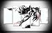 Produktbild My Canvas Art Canvastyle Kunstdruck auf Leinwand, Motiv Bayonetta 2 Videospiele, gespannt und gerahmt, 5 Stück, M