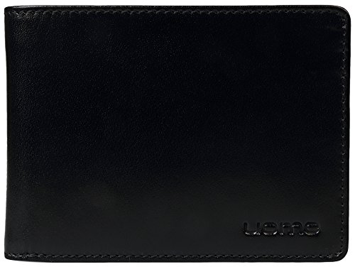 Preisvergleich Produktbild Geldbörse Herren Leder schwarz hochwertig Uomo 615 bk