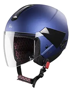 Steelbird SBH-5 VIC Female Glossy Y. Blue with Plain Visor,580 mm