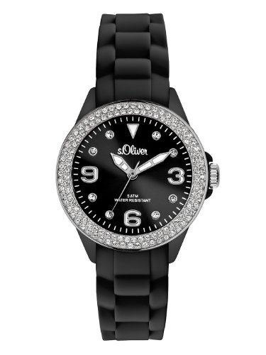 s.Oliver Damen-Armbanduhr XS Analog Silikon SO-2447-PQ s.Oliver Damen-Armbanduhr XS Analog Silikon SO-2447-PQ