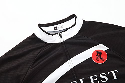 [Größe:S-5XL][option:Trägerhose,3D 2.8cm Sitzpolster] Fahrrad Trikot Langarm Radhose Radtrikot Fahrradbekleidung Herren Männer Hemd mit lange Ärmeln Set Cycling OutdoorTrikots Windjacke Neue - 2