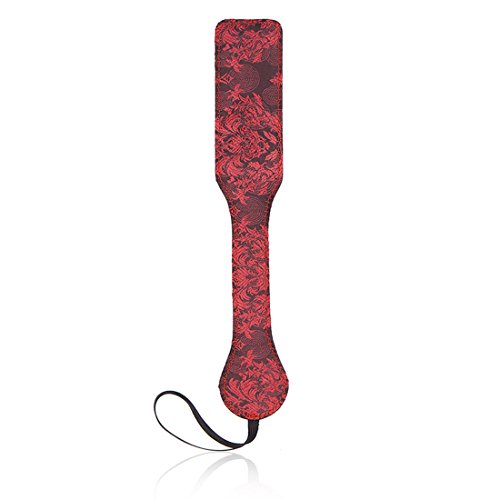 Preisvergleich Produktbild General Faux Leder rotes Muster Spanking Peitsche Paddel Restraint Spielzeug QQSP07