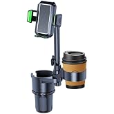 Coverzone Oversized 40 Cm Height Easy to Use and Practical Functional Wire with In-Car Phone Holder and Double Cup Holder