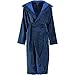Produktbild Lago - Damen Velours Bademantel mit Kapuze in verschiedenen Farben (802), Größe:40/42, Farbe:Blau (11)
