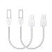 Produktbild Lumsing Fitbit Flex Ladegerät Ersatz Ladekabel, USB Nylon Ladekabel für das Fitbit Lade HR Wireless Activity Armband 20cm*2 (Weiß)