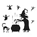 Produktbild Ndier 1 Stück Halloween Hexe Decals Imp Wandaufkleber für Halloween Bar Home Dekoration Halloweendekor