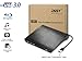 Produktbild osst USB 3.0 Slim externer 6X Blu-ray BD CD DVD RW Brenner Laufwerk für PC MAC Gehäuse Gehäuse Box Caddy Case