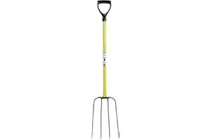 JCB - Professional Solid Forged Forks - Heavy Duty Professional Site and Gardening Tools - for Home Improvement, Digging, Mucking Out, Manure, Garden Borders, Weeding - Lifetime Warranty