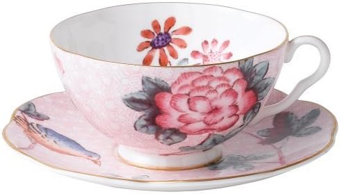 Wedgwood Harlequin Cuckoo Tea Story Teacup and Saucer, Pink by Wedgwood