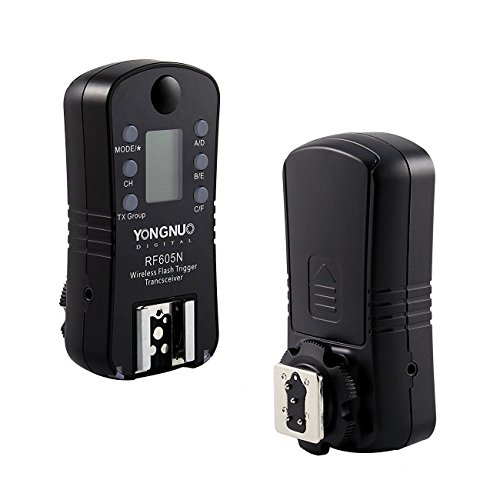 Yongnuo RF605N double-LCD 2 4GHz FSK 16 canaux d  clencheurs sans fil   metteur-r  cepteur  WINGONEER softbox pour Nikon F6 F5 F90 F90X F100 D3 D1 D1H D1X D2 D2H D2X D3 D3X D100 D200 D300 D700 D300S D90 D3100 D5000 D7000