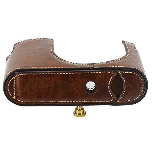 First2savvv Gehäusehälfte präzise Passform PU-Leder Kameratasche Fall Tasche Cover für Leica Q mit UV-Objektiv-Beutel - 4