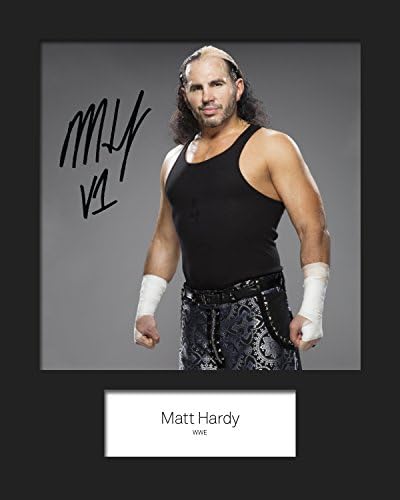 MATT HARDY WWE #1 Signed Mounted Photo 10 x 8 Print