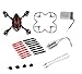 Produktbild AFUNTA für Hubsan X4 H107C Quadcopter Rot / Schwarz Ersatzteile Crash-Packung (One Body Shell + Eine Schutzabdeckung + 4 Gummifüße + 4 x Ersatzklingen Set + Eine Ersatzbatterie 380mA + 2 Motoren + 2 LED-Licht)