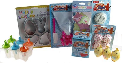 Junior Cooks Easter Kitchen Gift Set - Kids MEGA 9 Piece Cooking Baking Set