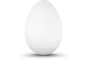 Netuno 5 Uova polistirolo 12 cm Uovo Bianco in polistirolo da Decorare colorare Decorazioni pasquali Paillettes Fai da Te decoupage Uova Decorative finte addobbi pasquali casa
