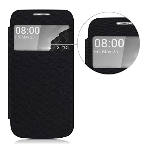 kwmobile Funda potectora pr ctica y chic FLIP COVER para Samsung Galaxy S4 Mini en negro reviews kwmobile Funda potectora pr ctica y chic FLIP COVER para Samsung Galaxy S4 Mini en negro