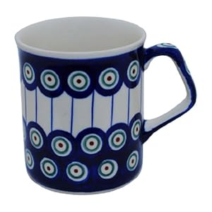 Boleslawiec Pottery Mug, 0.25 L, Original Bunzlauer Keramik, Decor 8