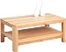 Produktbild HomeTrends4You 246617 Couchtisch, 105 x 44 x 65 cm, kernbuche massiv geölt Schublade