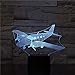 Produktbild BDQZ Air Plane Touch/Control Night Light Led Stereo Acrylic 7 Colors Change Bedroom Lamp Boys Birthday Gift