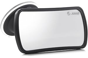 JANE Jané Miroir de surveillance avant pour conducteur, rotule à 360°, ventouse de fixation, verre anti-éclats