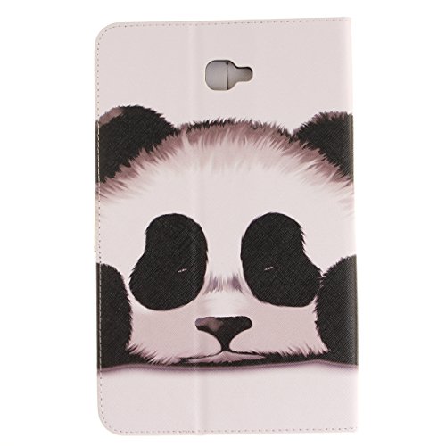 Galaxy Tab A 10.1 Hülle Case,Galaxy Tab A 10.1 Ledertasche,Ukayfe Muster Schutzhülle Leder Tasche für Samsung Galaxy Tab A 10.1 Zoll SM-T580N SM-T585N,Malerei Süße Panda Muster Slim Fit Folio PU leder Flip Cover im Bookstyle Kunstleder Schutzhülle Cover Tasche mit Ständer für Samsung Galaxy Tab A 10.1 Zoll SM-T580N SM-T585N mit 1 x Schwarze Eingabestift (Panda) - 2