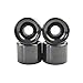 Produktbild Fliyeong Skateboard Wheels Cruiser Lagerhalterung PU Wheels Mini Wheels Skateboard Zubehör 6 cm * 4,5 cm 4 Pcs Schwarz