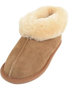 SNUGRUGS Kinder/Kids/Mädchen Warm 100% Full Pelz Hausschuhe/Beute