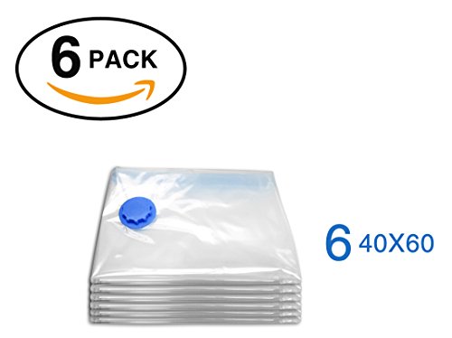 Premium Vakuumbeutel, Vakuum – Platzsparer Aufbewahrungsbeutel, Klein, aufwendige Verarbeitung , Größe 40 x 60 cm,aufwendige Verarbeitung , verschiedene Größen – Platz sparen = Geld sparen,wiederverwendbar und robust (6 Pack) - 2