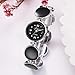 Produktbild COOKDATE Damen-Uhr mit Strass-Steinen und Milanaise Mesh-Armband Einfach Beiläufig Mode Runden Spleißen Gurt Zart Weiblich Armband Sehen D