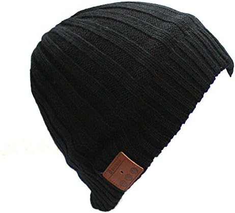 LAYEN Bluetooth Winter Beanie Cable Knit Unisex Hat with Stereo Speaker Headphones, Microphone and Hands Free! Listen to Your Music Wirelessly &amp; Even Answer Calls on the Go. Compatible with Smartphones iPhones, iPad, iPod, Android, Tablets etc. (Black Rib)