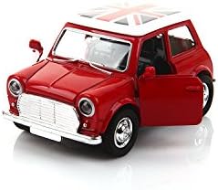 Toy Diecast Car Play Vehicles, Pull Back Action with Lights and Sounds 1:38 - iPlay, iLearn (Red-3)