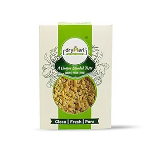 DRY MART Premium Kandhari Raisin (kishmish), 100% Pure Raisins/ kishmish/kismis, Organics Dry Fruits Premium Seedless Kismis Green Raisins Dry Grapes Kishmish, Delicious & Healthy