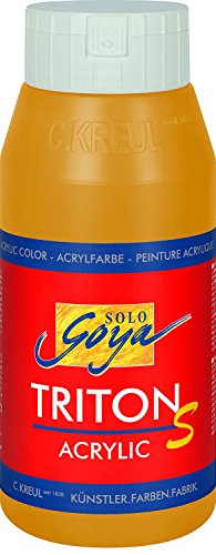 Solo Goya 17310 - Triton S Acrylic Basic Glanzeffekt 750 ml, Brillantocker hell