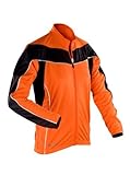 Spiro Ladies Womens Long Sleeved Hi Viz Vis High Visibility Fluorescent Cycling Top (M (12)) With Grey Cotton Sports Cap