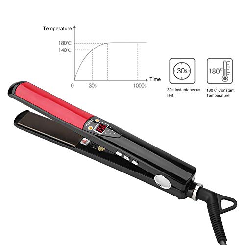 Mini Hair Straighteners Adjustable Temperature Flat Titanium Heating Plate Salon Style Tool for Instant Hair Styling for Straight Hair and Curly Hair Red Black UK reviews Mini Hair Straighteners Adjustable Temperature Flat Titanium Heating Plate Salon Style Tool for Instant Hair Styling for Straight Hair and Curly Hair Red Black UK