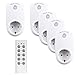 Produktbild Meer Funksteckdosen Set 5x Funksteckdose und 1x Fernbedienung - Plug & Play Funkschalt Set weiß 9939