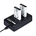 Produktbild TOP-MAX® 2X NP-BX1 Akku + Dual Ladegerät mit LED Anzeige für Sony CyberShot DSC RX100 I-V M4 M5 RX1 RX1r H400 HX50/60/80/90 HX50V/60V/80V/90V HX300 HX300V HX350 HX400 HX400V WX300 WX350 WX500