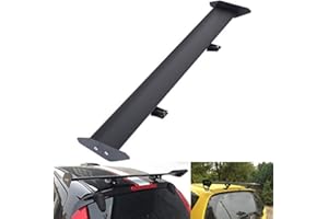 Honhill GT Spoilers Arrière 110CM Universel Aileronen Voiture Spoiler Wing Simple Pont de Voiture Spoiler Tailfin Tail Fin Wing Queue Réglable, Noir