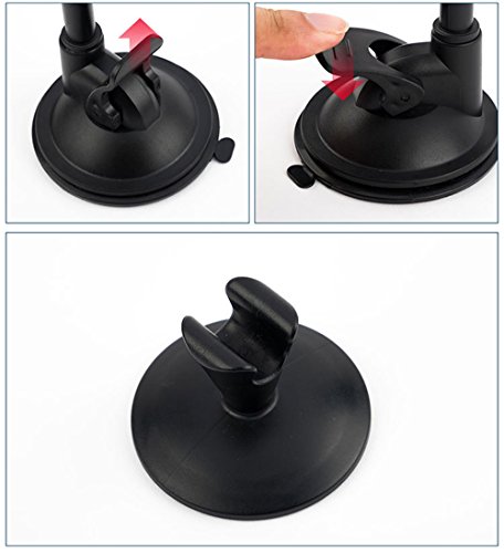 Supporto Auto Smartphone Universale,Porta Cellulare Auto Lungo Braccio Rotazione di 360 gradi,clip universale da 5 pollici per Smartphone iPhone 7/7 Plus/6/6s/5/5s /4s ecc.