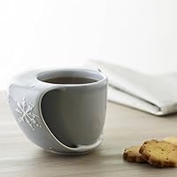 Sabrina Fossi Design - Tazza scaldamani con decorazioni realizzate a mano TOASTY MUG WITH BLUE FLOWERS